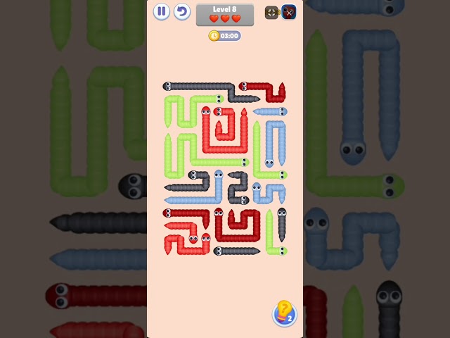 Untangle Snake Frenzy Gameplay Shorts Video Thumbnail