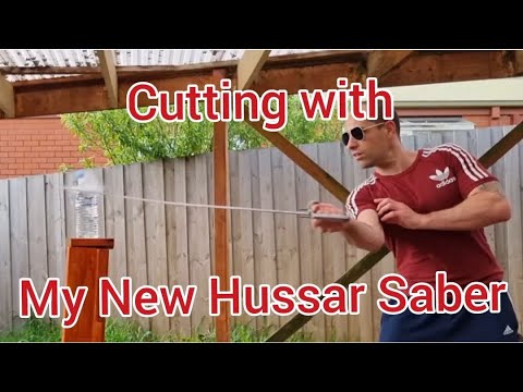 Cutting with My New Hussar Saber