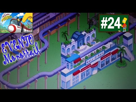 Los Simpson Springfield "Monorrail: Cap. 24 - Conseguir 3 Trozos Vía y Pack Compro-rail" por Tony