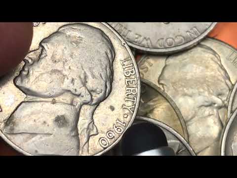 US 1960 Jefferson Nickels - United States Coins
