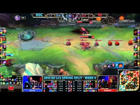 [Highlights] ROCCAT vs Elements EU LCS Spring 2015 W5D2   ROC vs EL