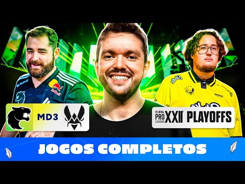 FURIA X VITALITY - AO VIVO COM GAULES | ESL PRO LEAGUE SEASON 22 - PLAYOFFS  | Siga @Gaules