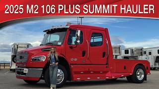 A preview image of the linked video showcasing 2025 Freightliner M2 106 Plus Summit Hauler