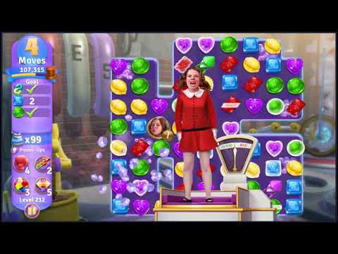 Wonka's World of Candy Level 212 - NO BOOSTERS + FULL STORY 🍫 | SKILLGAMING ✔️