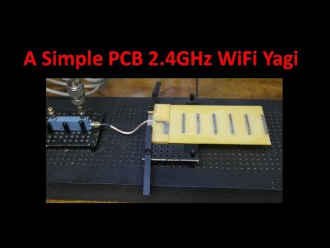 A Simple PCB 2 4GHz Wifi Yagi