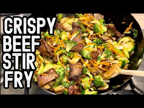 The Crispiest, Tastiest Crispy Beef Stir Fry EVER!