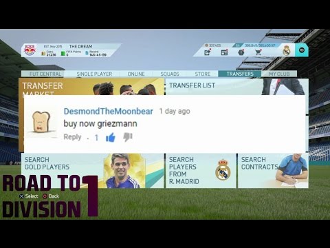 ROAD TO DIVISION 1 #41 | Fifa Ultimate Team | FIFA16 |
