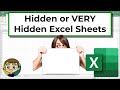 Making Excel Spreadsheets Hidden Or Very Hidden