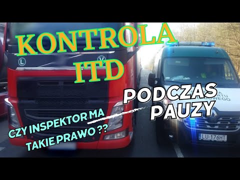 Czy INSPEKCJA TRANSPORTU DROGOWEGO może przeprowadzić kontrole podczas twojej pauzy ??
