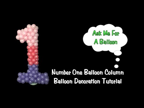 Number One Balloon Decoration Video