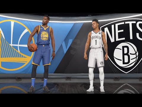 NBA Live 18 - Brooklyn Nets vs Golden State Warriors - Gameplay (HD) [1080p60FPS]