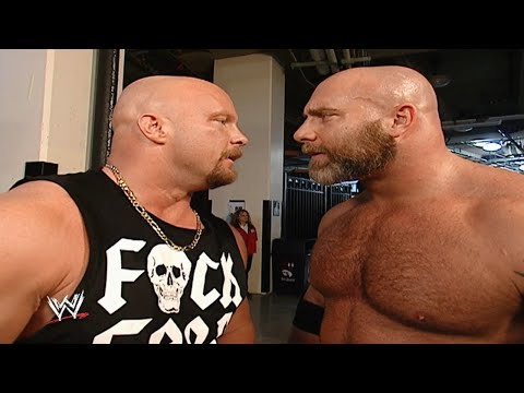 Goldberg Checks In On Stone Cold After Giving Him The Spear!