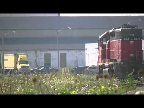 G E X R  581 switching tracks to go and pick up a train engine for more pulling power