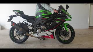 Kawasaki ninja zx6r sound akrapovic exhaust