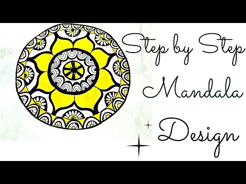 ♥HOW TO DRAW A COLORED MANDALA♥ Video