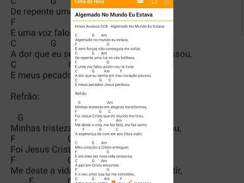 Algemado No Mundo Eu Estava - Hinos Avulsos Ccb