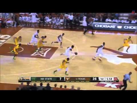 Myles Turner Block Leads To Longhorns Fast Break Dunk