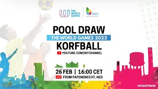 The World Games 2022 - Pool Draw (live streamed on February 26th, 2022)