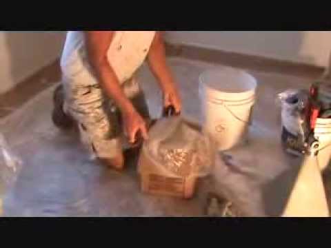 How to spray texture a wall...mixing up the mud