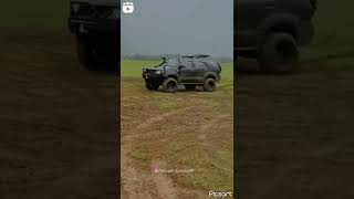 2 Fortuner stunt off-road #modified #offroading #s