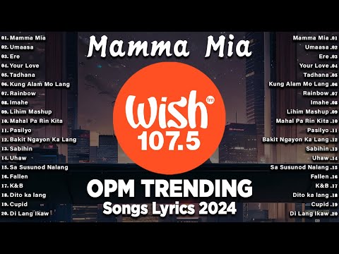OPM TRENDING HITS LIVE on Wish 107.5 Bus With Lyrics - Best Of OPM Acoustic Love Songs 2024