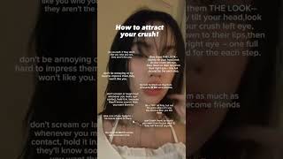 how to attract your crush! #lolabekka #aesthetic #tips #advice #crush #love