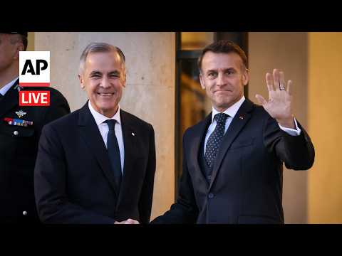LIVE: Macron welcomes Canada's Carney to Elysee Palace