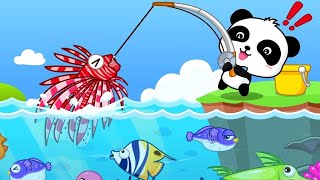 Baby Panda Happy Fishing   Baby Panda Explores the Ocean - Babybus Gameplay