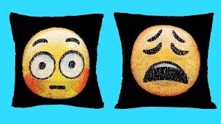 Sequin Emoji Pillow Case
