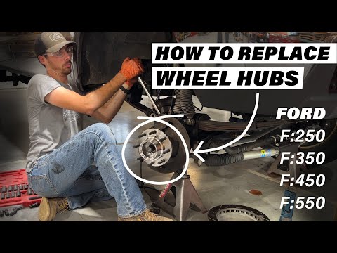 How To Replace Wheel Hubs and bearings on a Ford F:250 F:350 F:450 and F:550