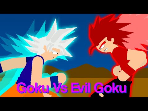 Goku vs Evil Goku | Stick nodes Dragon ball Animations