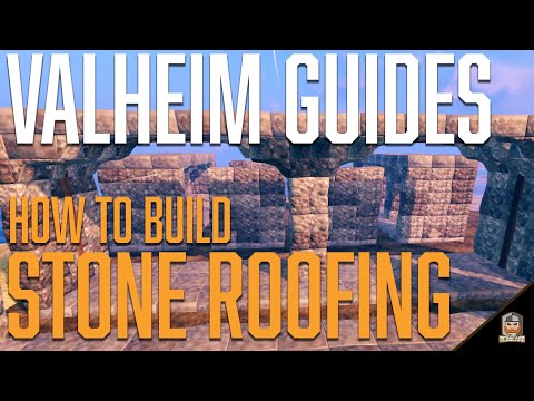 HOW to BUILD SUPPORT STRUCTURES for STONE ROOFING in VALHEIM