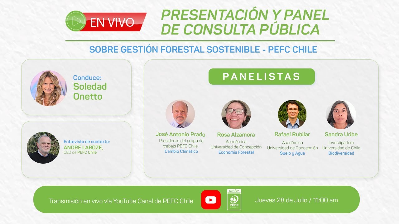 Presentación y panel de consulta pública PEFC Chile