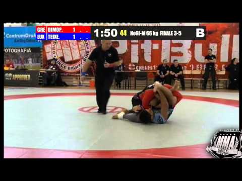 David Δημόπουλος Vs H Teixeira (LUX) - NoGi - Fila World 2012