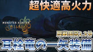 【MHWilds】誰でも歴戦2.3分周回できる耳栓竜の一矢装備　超快適高火力【弓】【モンハンワイルズ】【MHWs】【竜の一矢】【黒蝕一体】【狂竜症】