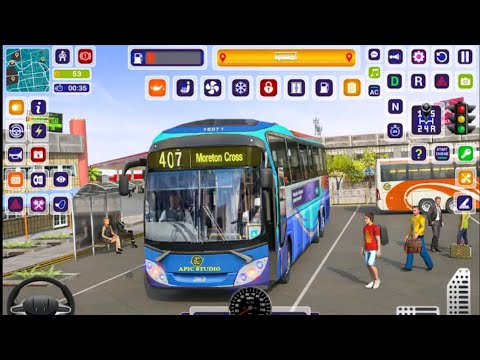 Offroad Coach Bus Driving  Simulator 3D - Uphill Mobile Bus Transporter - Android Gameplay