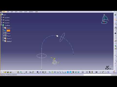 Catia Tutorial:13 Multi Section Solid Part III