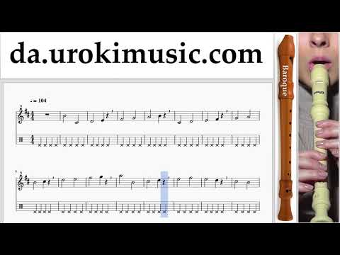 Lær At Spille Blokfløjte (Barok) Jonas Blue - Mama Lektioner Sange Del#1 um-i246