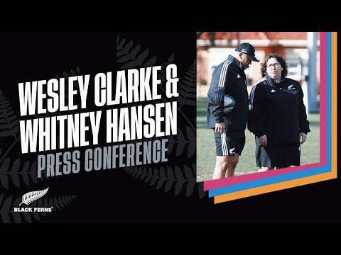 PRESS CONFERENCE: Whitney Hansen & Wesley Clarke preview Black Ferns in Adelaide