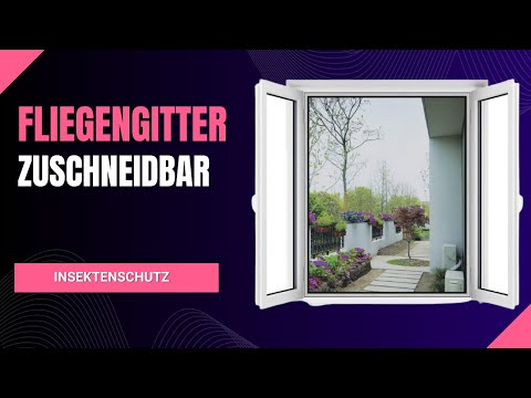 ✨ Apalus Fliegengitter Fenster - Zuschneidbar, Starker Insektenschutz mit Klettband🪟