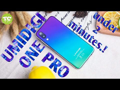 UMIDIGI ONE PRO 2018 (in 2 minutes..!)