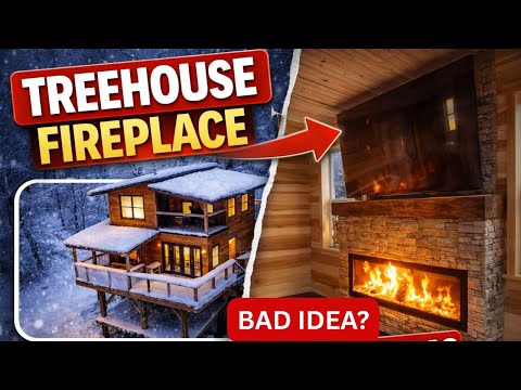 I Built a Stone Fireplace in a Treehouse (Weight Limit Exceeded?)