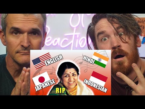 Lata Mangeshkar singing in 29 Languages REACTION!!!