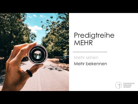 MEHR 2: Mehr bekennen | Prediger: Willi Risto