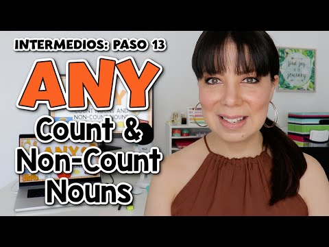 PASO 13 - INTERMEDIOS: CÓMO SE USA ANY EN INGLÉS | ALIMENTOS CONTABLES Y NO CONTABLES EN INGLÉS