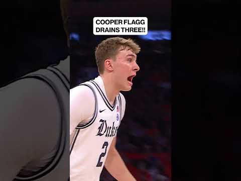 COOPER FLAGG DRAINS THE 3-POINTER!! 👌 #duke #bluedevils #cooperflagg #foxsports