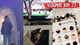 VLOGMAS DAY 23: chill day, disney +, eating cupcakes!