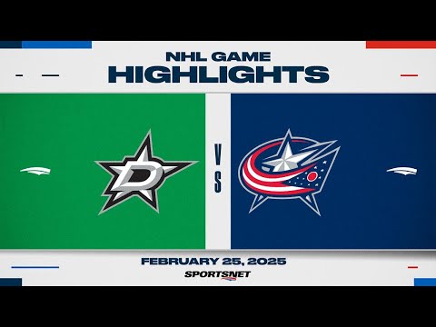 NHL Highlights | Blue Jackets vs. Stars - February 25, 2025