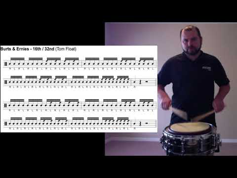 110   120   Bpm Berts & Ernies 16th Note Rolls Intermediate Level