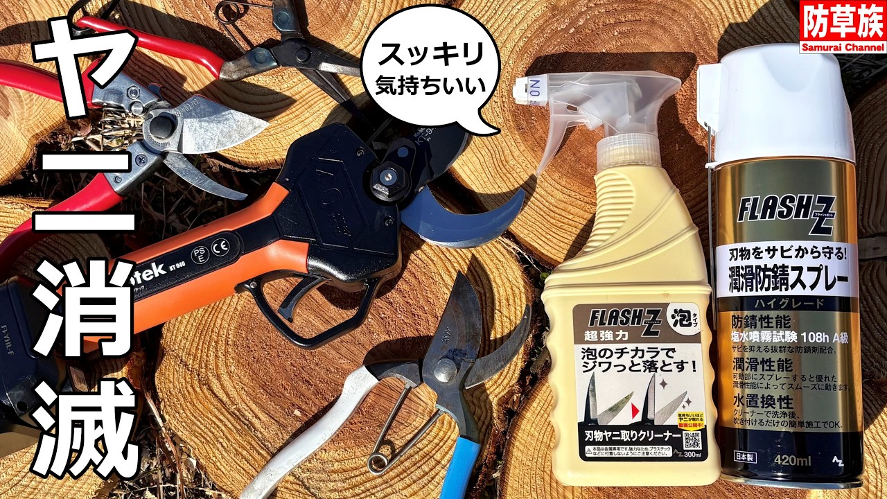 【快感】長期放置した剪定鋏がAZヤニ取りクリーナーで完全復活するまで